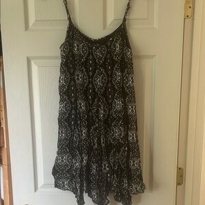 Elegant Black and White Dress